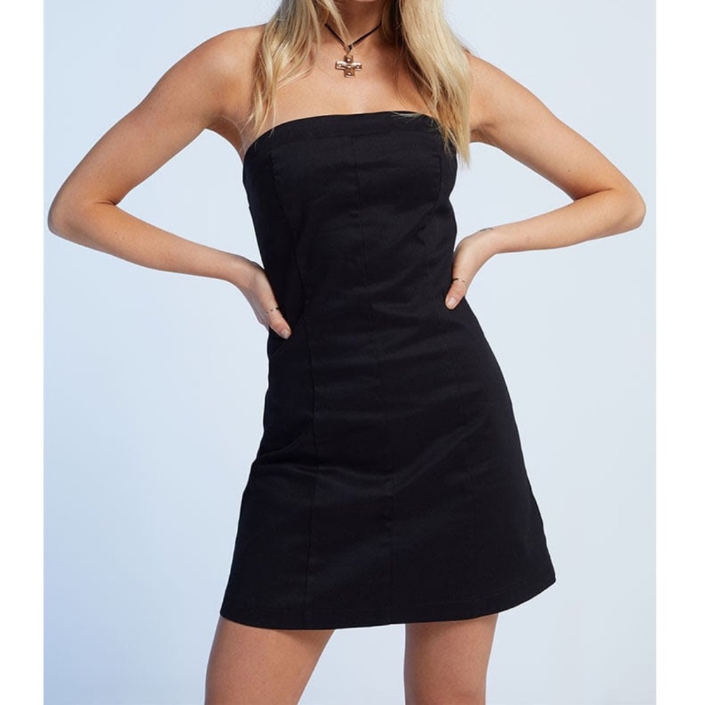LA Hearts Strapless Fit & Flare Mini Dress